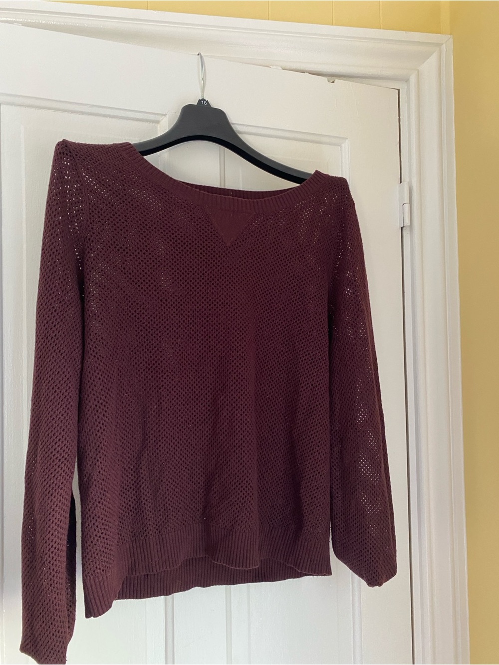 New Look Open-Knit Crewneck Sweater